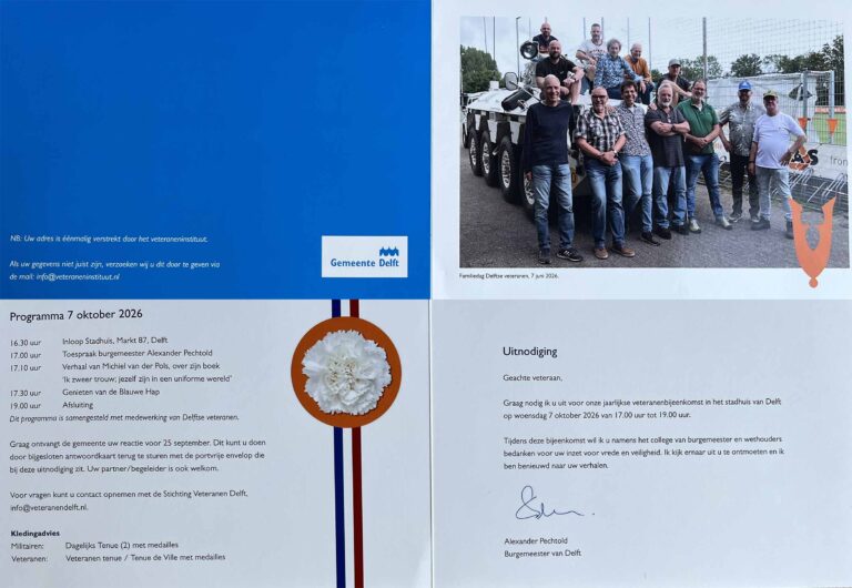 Veteranenbijeenkomst Stadhuis – 7 oktober 2026